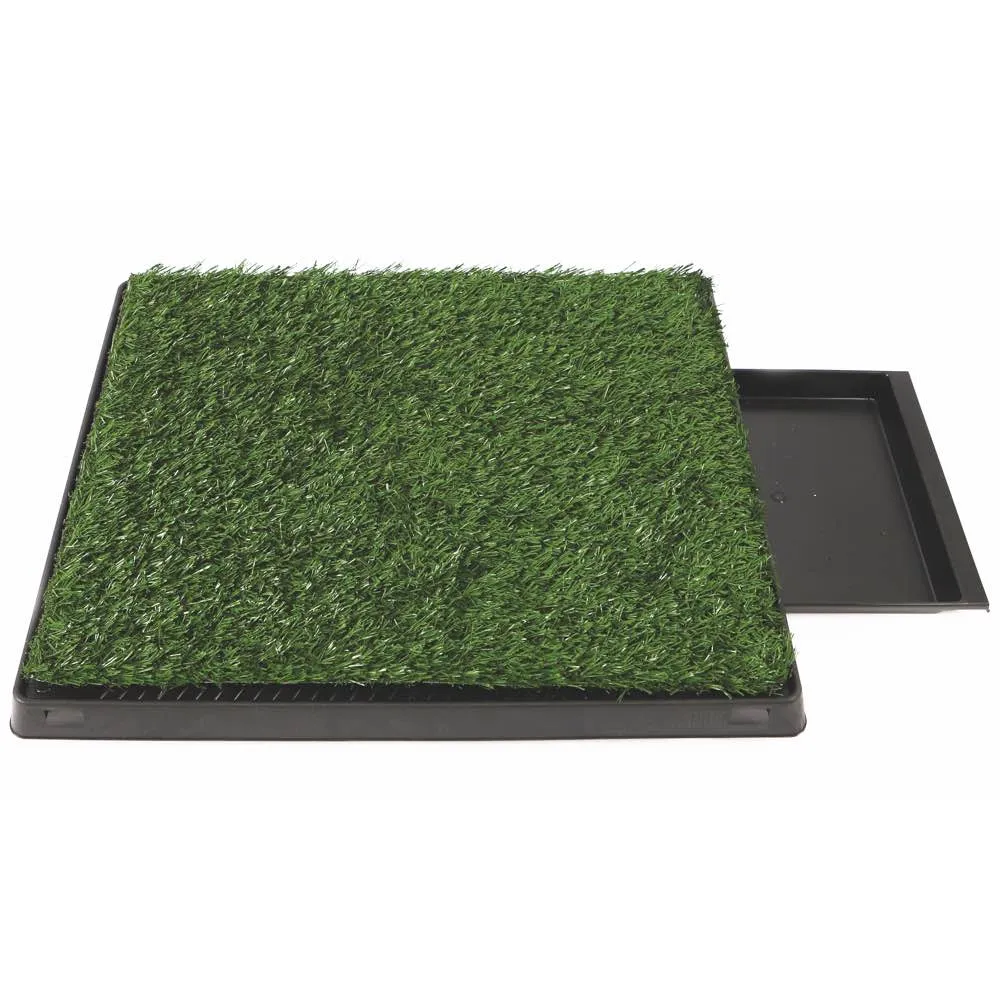 15% OFF: M-Pets Grass Mat Training Pee Pad With Tray For Dogs