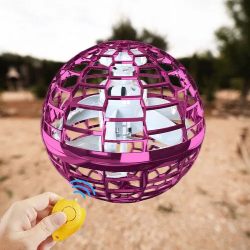2pcs PURPLE Flying Ball Mini Hand UFO Toys | Drone Helicopter Hover Quadcopter | Kids Toys Gifts
