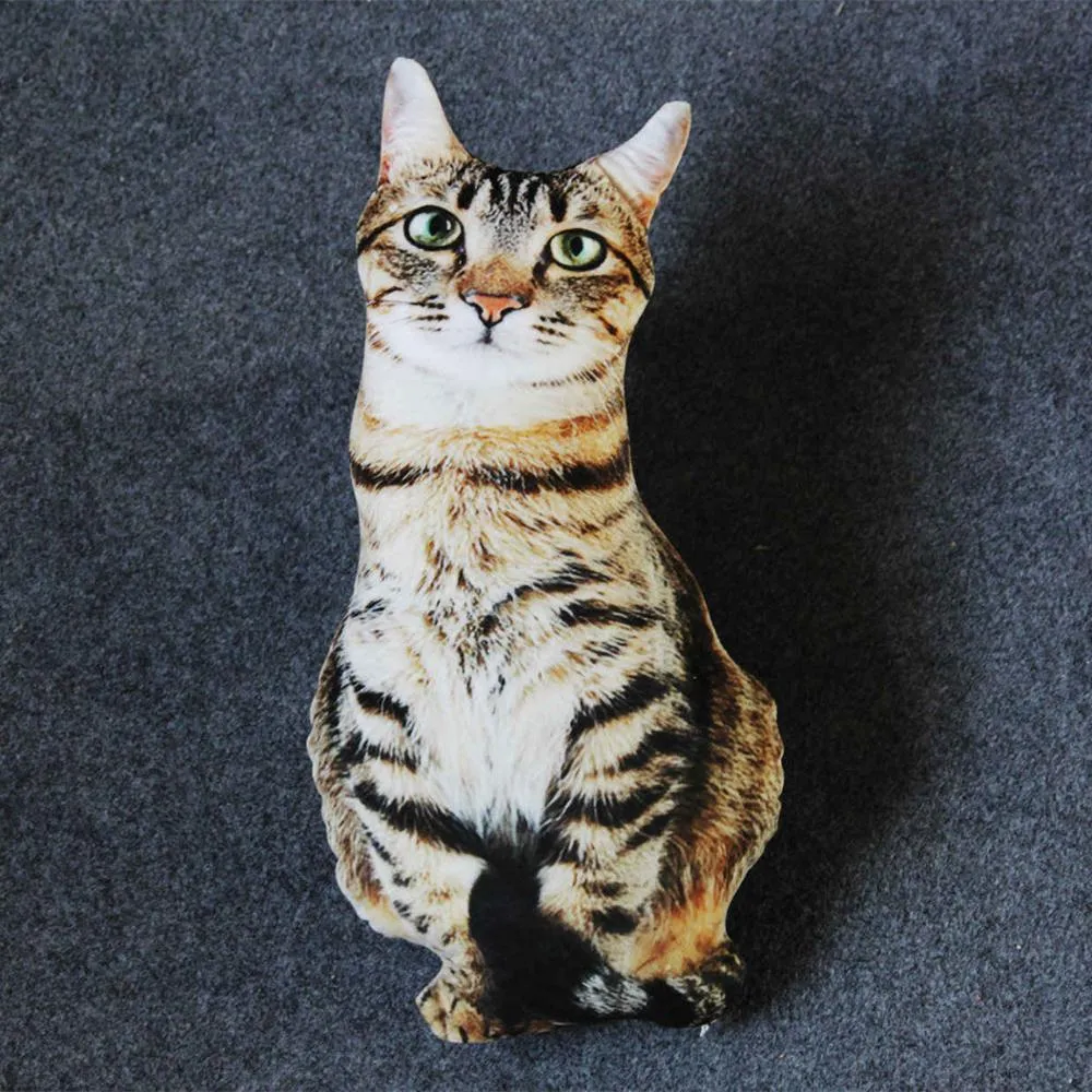 Best Realistic Cat Cushion 3D Cat Plush Toys Stuffed Simulation Sleep Pillow