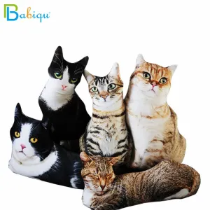 Best Realistic Cat Cushion 3D Cat Plush Toys Stuffed Simulation Sleep Pillow