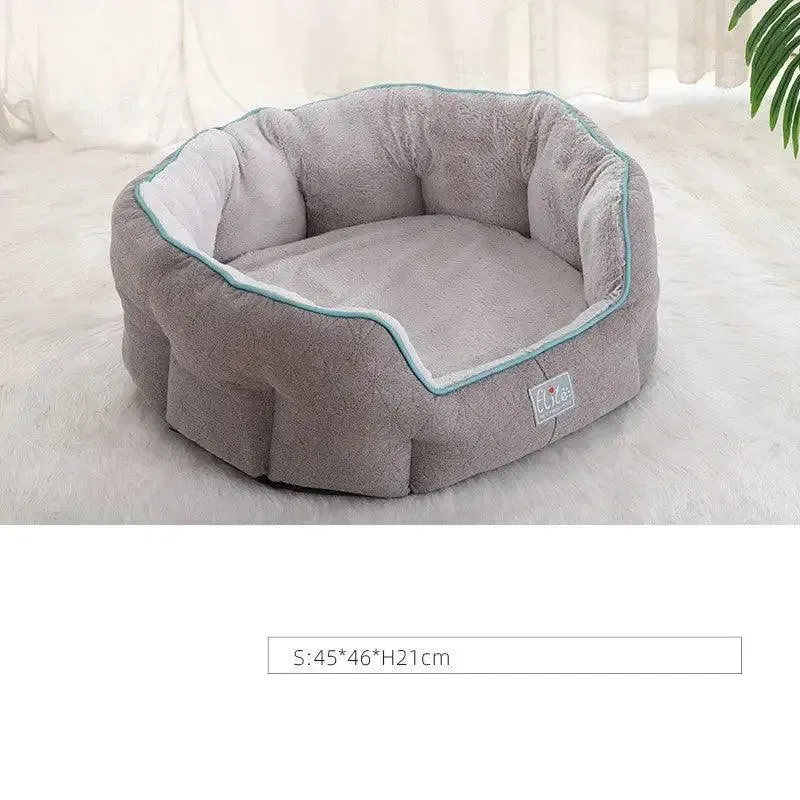 Cozy Chic: New Round Cat Bed Pet Mat - Purrfection on a Budget!