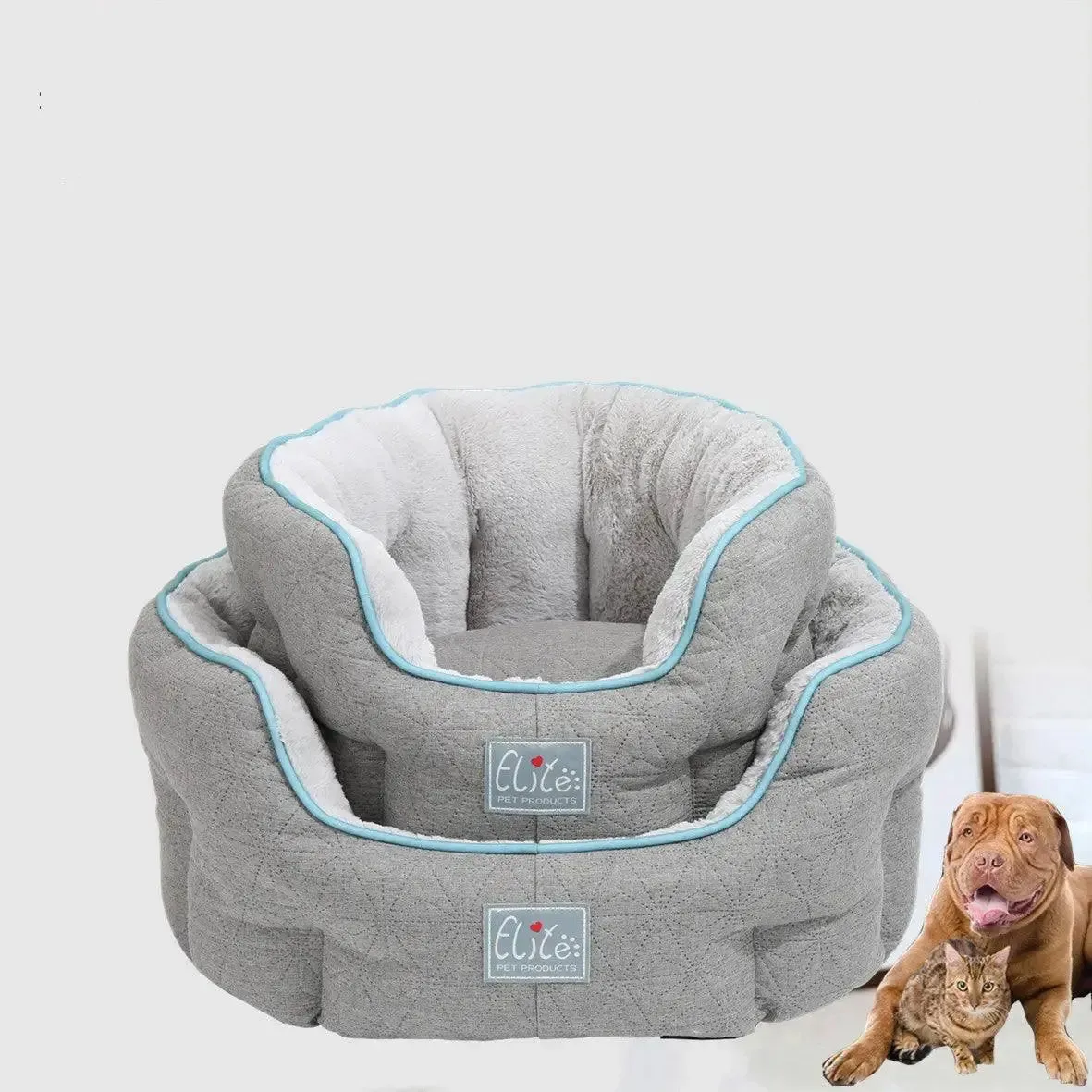 Cozy Chic: New Round Cat Bed Pet Mat - Purrfection on a Budget!