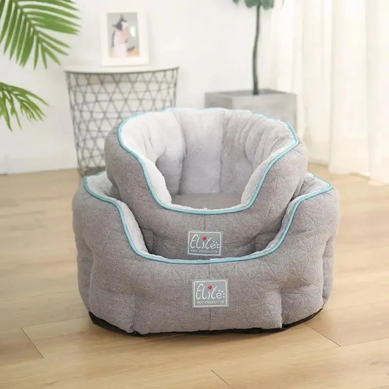 Cozy Chic: New Round Cat Bed Pet Mat - Purrfection on a Budget!