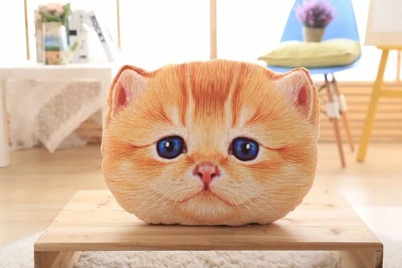 Cuddly Cat-Shaped Car Cushion and Nap Pillow