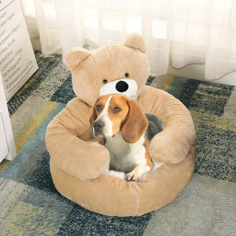 Cute Bear Hug Cat or Puppy Sleeping Bed