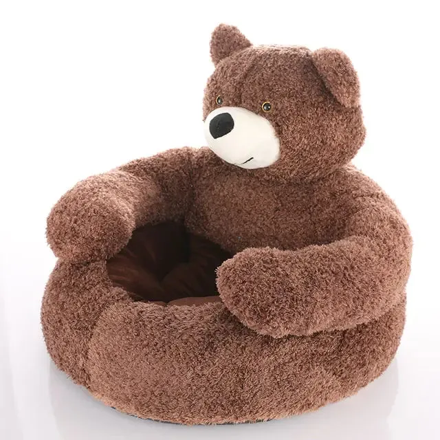 Cute Bear Hug Cat or Puppy Sleeping Bed