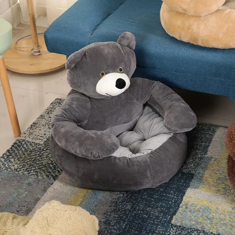 Cute Bear Hug Cat or Puppy Sleeping Bed