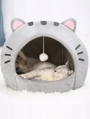 Cute Cat Bed Warm Pet Mat