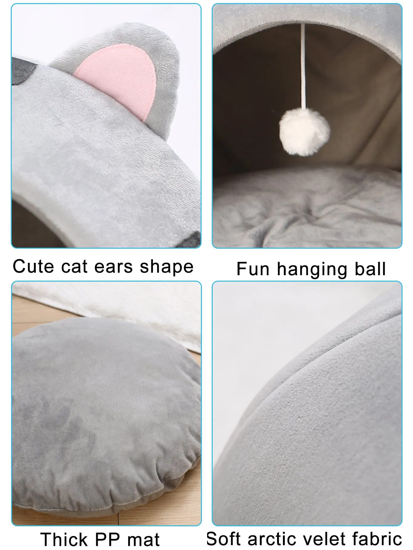 Cute Cat Bed Warm Pet Mat