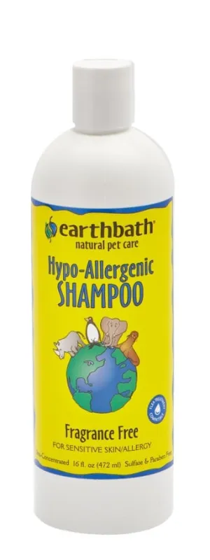 Earthbath Natural Fragrance-Free Hypoallergenic Shampoo