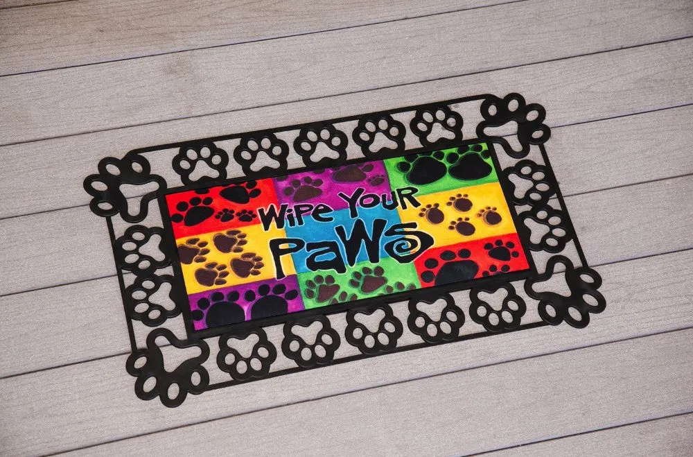 Evergreen Paw Prints Sassafras Mat Tray
