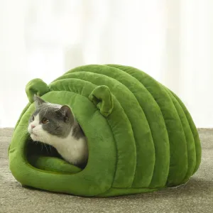 Foldable Cat Bed Cute Pet Winter Warm House for Indoor Kennel Puppy