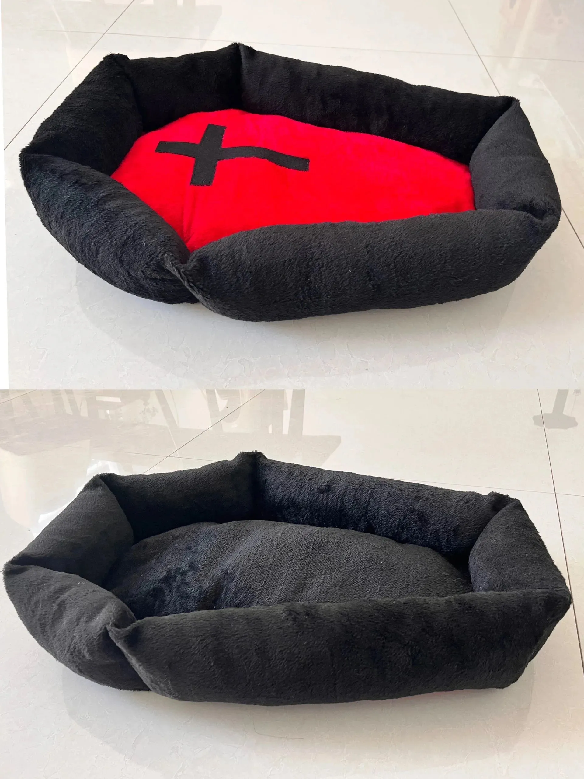 Halloween Pet Nest - Large Cat Bed - Warm Plush Cat Dog Mat - Soft and Cute Pet Supplies - Puppy Kennel - Washable Cat Sleep Bed Cushion