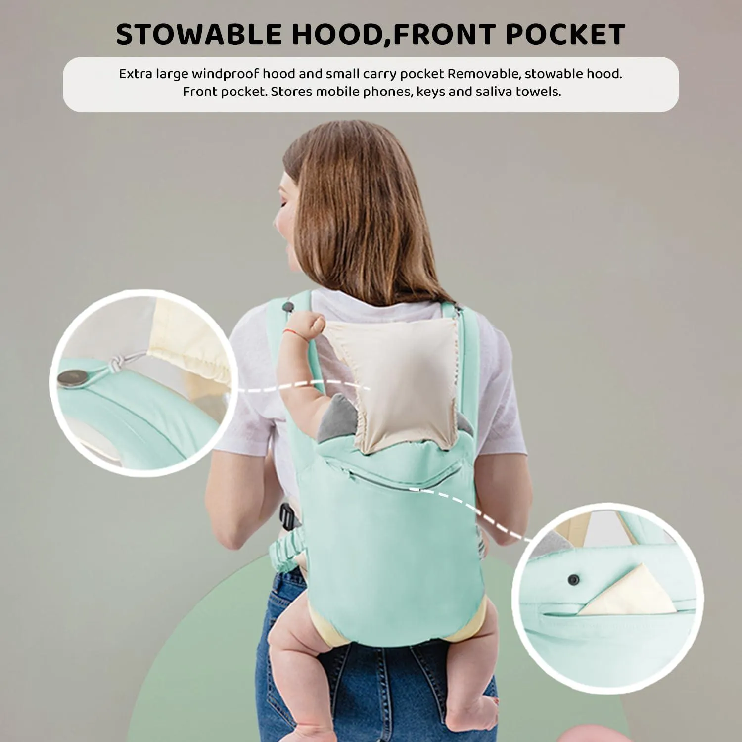 HugBuddy Baby Sling – Cozy, Hands-Free Babywearing, Secure Fit