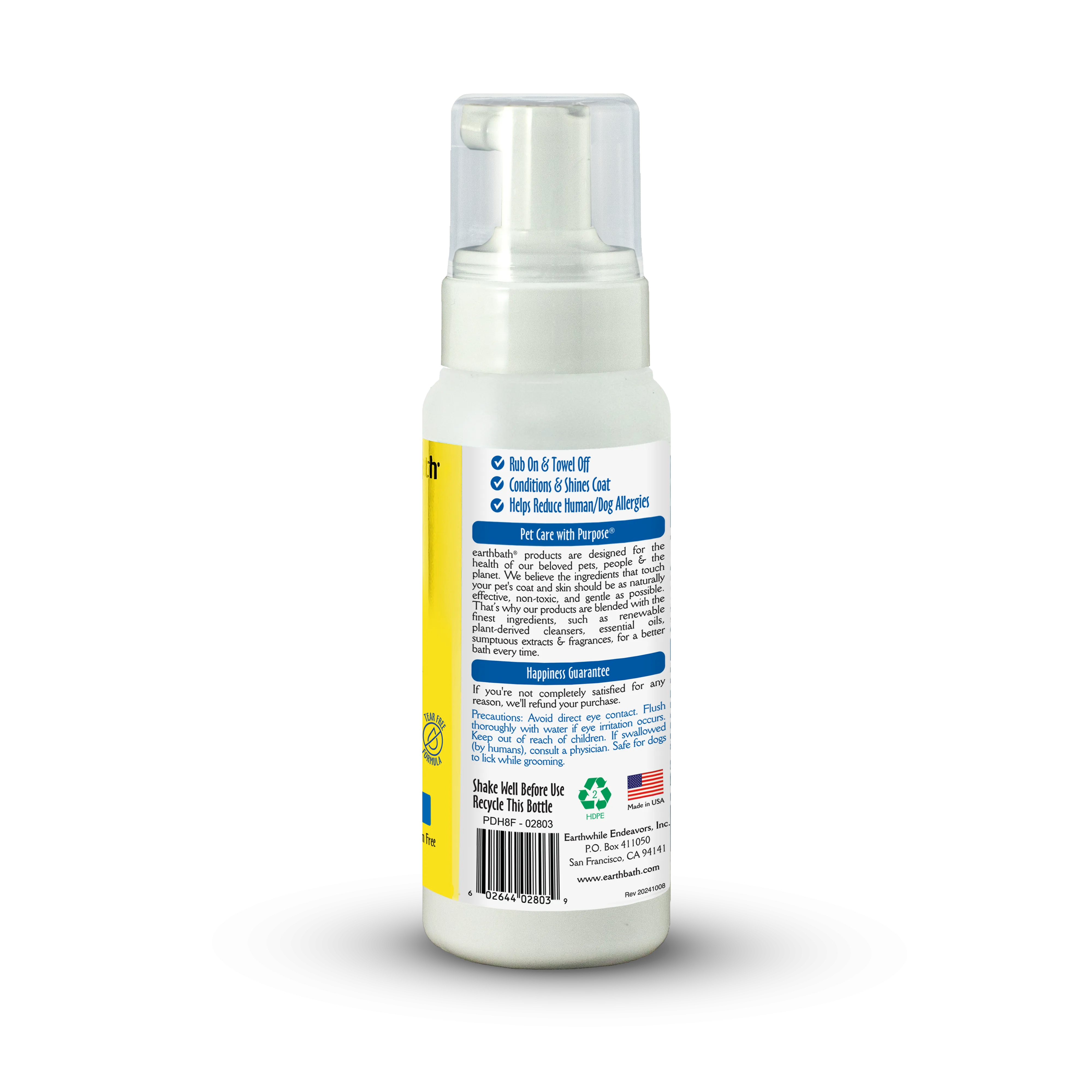 Hypoallergenic Dog Grooming Foam