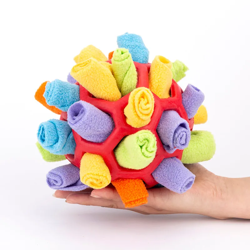 Interactive Pet Dog Sniff and Snack Puzzle Ball