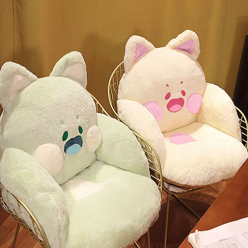 Jumbo Fluffy Cat Seat Cushion