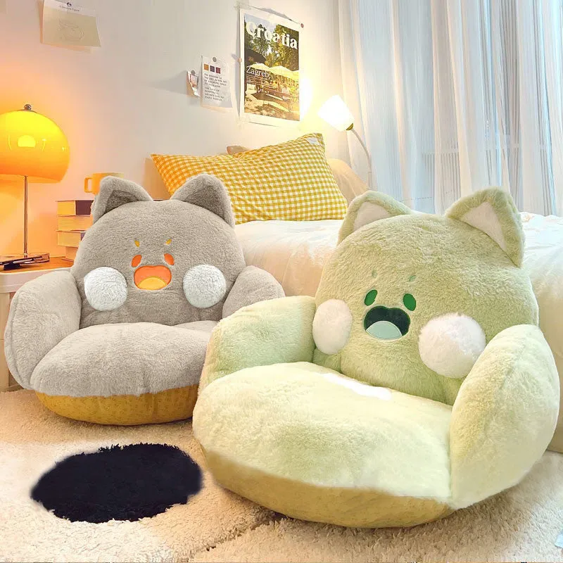 Jumbo Fluffy Cat Seat Cushion
