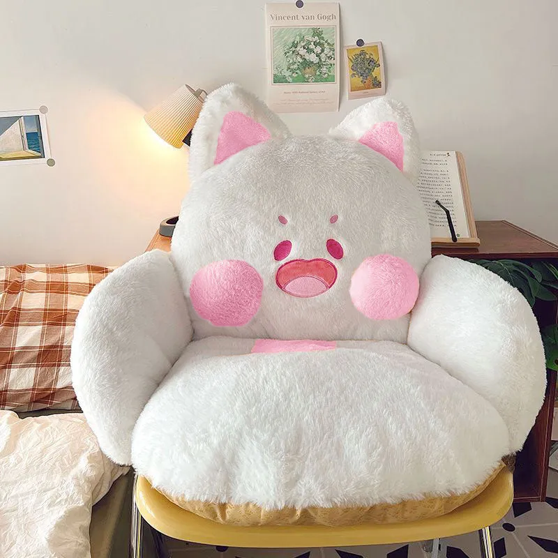 Jumbo Fluffy Cat Seat Cushion
