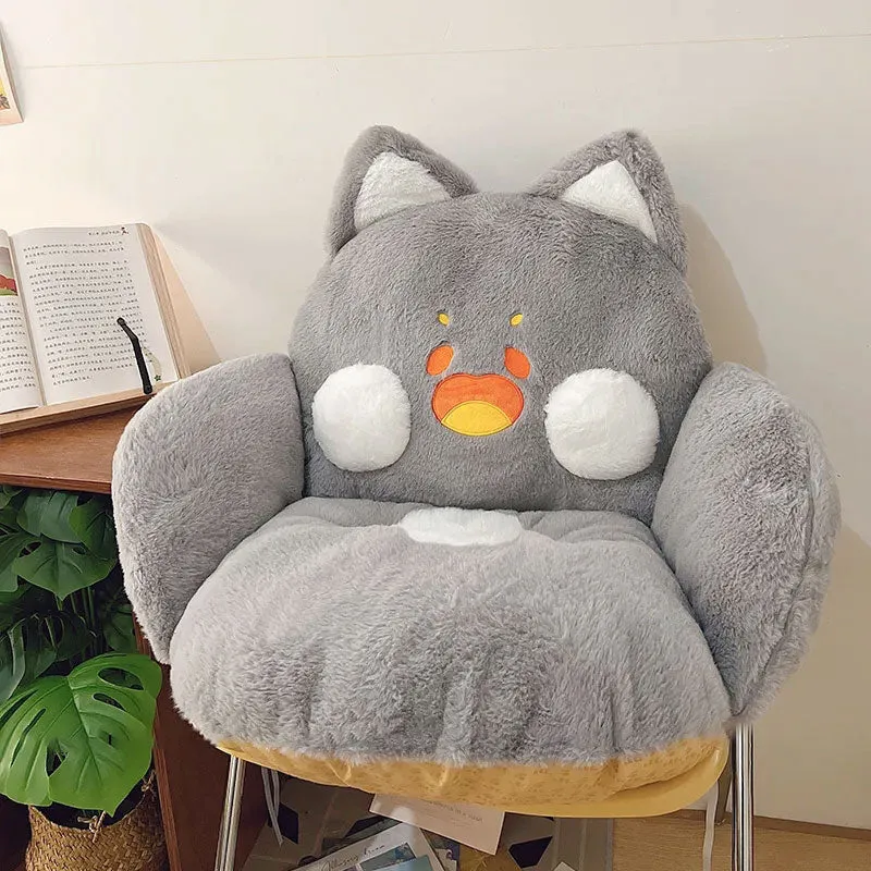 Jumbo Fluffy Cat Seat Cushion