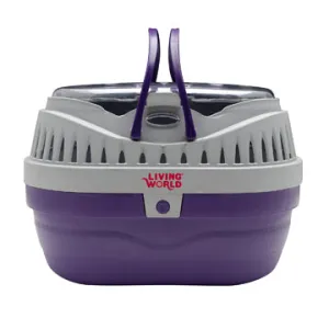 Living World Carrier for Small Pets - Small -  23 cm L x 17.2 cm W x 15.5 cm H (9in x 6.8in x 6.1in)