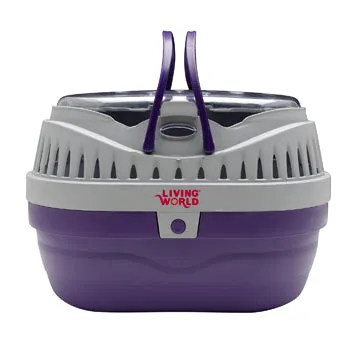 Living World Carrier for Small Pets - Small -  23 cm L x 17.2 cm W x 15.5 cm H (9in x 6.8in x 6.1in)
