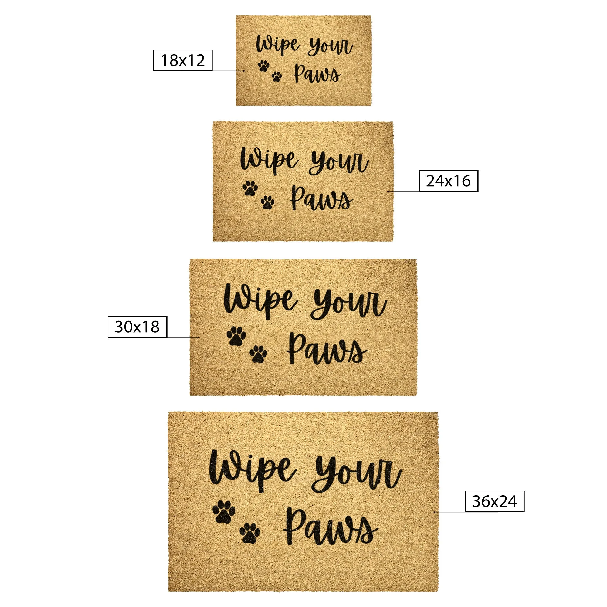 Outdoor Welcome Mat Pet Wipe Your Paws Door Mat