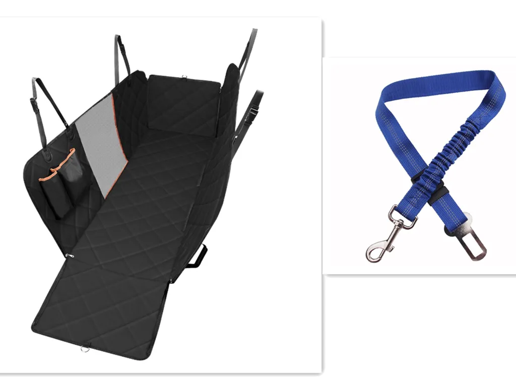 Pet Carrier Hammock Safety Seat Protector With Zipper And Pocket For Travel - GlamzLife