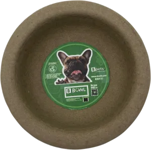 PetPro Dog Bowl Plate, Biodegradable, Cardboard for Dry Meals