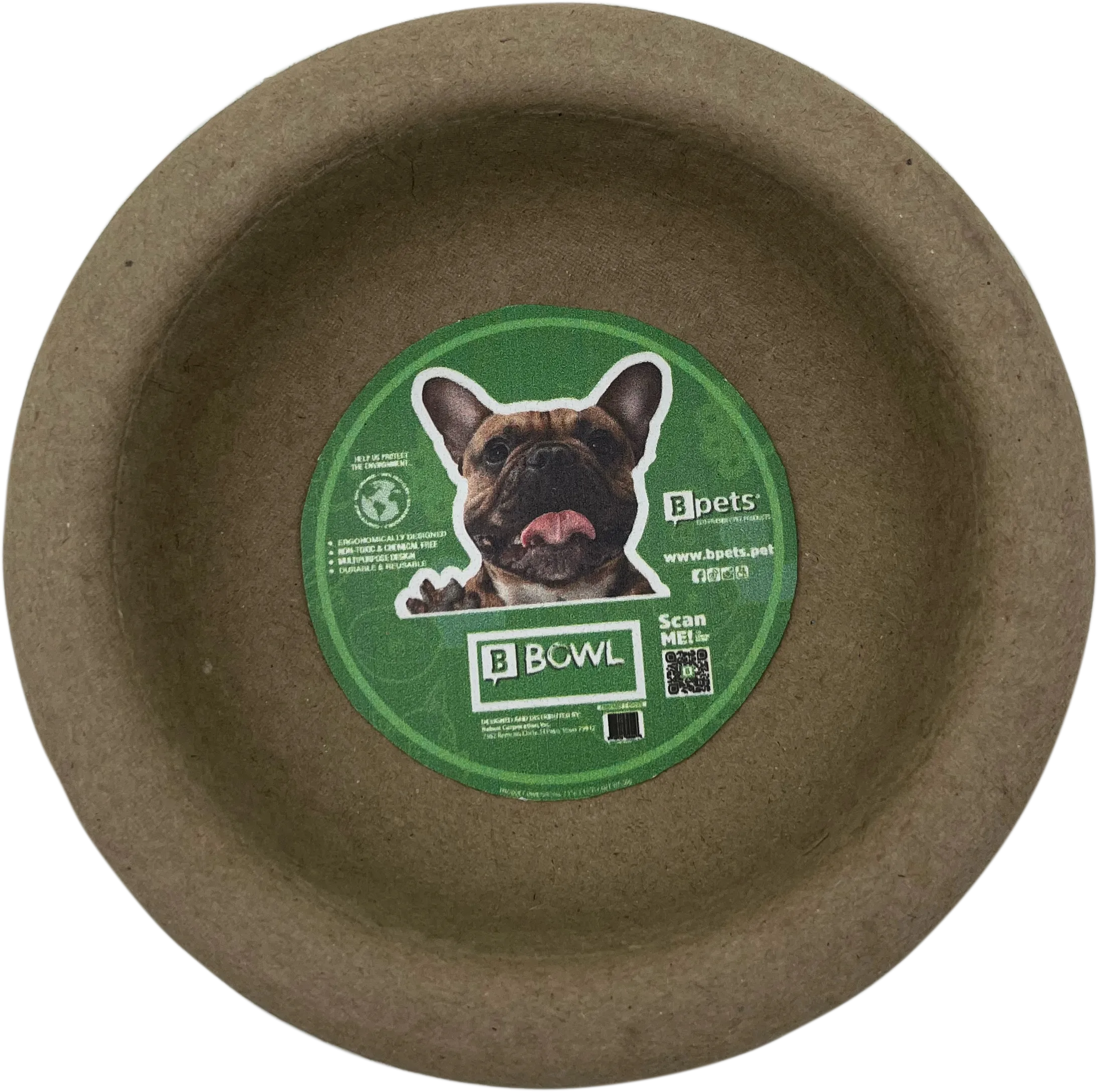 PetPro Dog Bowl Plate, Biodegradable, Cardboard for Dry Meals