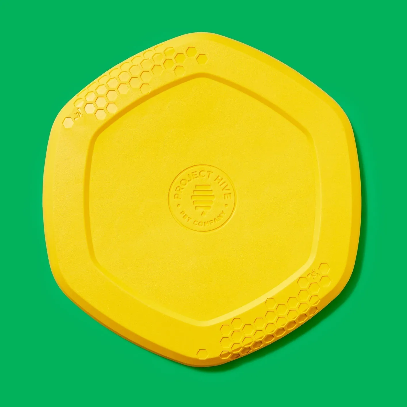 Project Hive Pet Company Hive Disc   Lick Mat Dog Toy (Yellow)