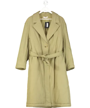 Rejina Pyo Green Agnes Cotton Belted Coat UK L