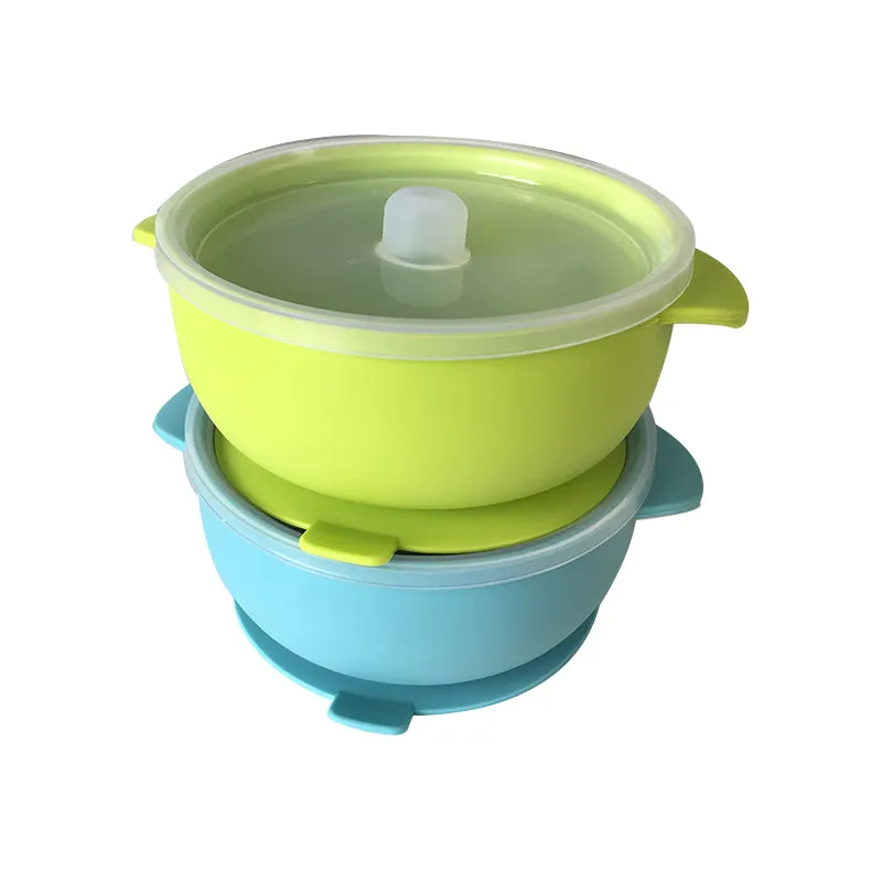 Silicone Suction Bowl (  Travel Lid)