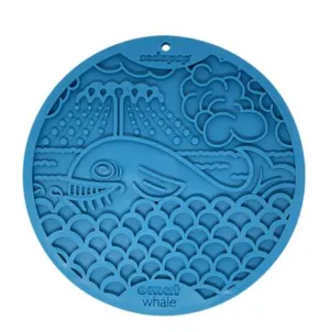 SodaPup "Blue Whale" Interactive Lick Mat with Suction Cups
