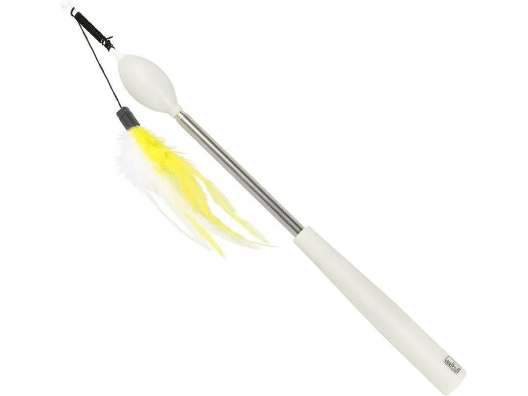 Telescopic teaser rod 75x2x2cm white